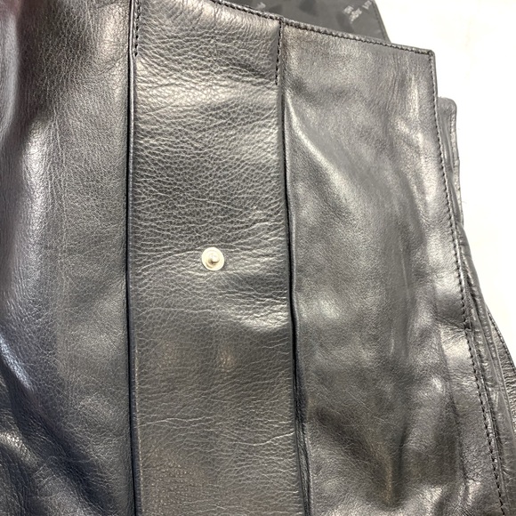 H&M x Karl Lagerfeld black leather cross body bag with silver hardware *Rare* - Picture 6 of 14